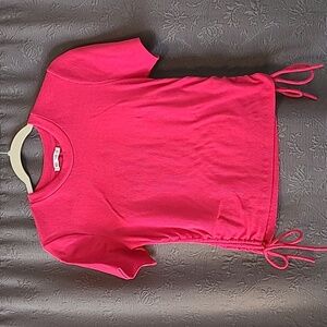 🌸Zara Barbie Pink Crop Top with Side Ties, Large